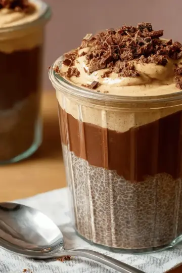 High-Protein Peanut Butter & Chocolate Chia Pudding