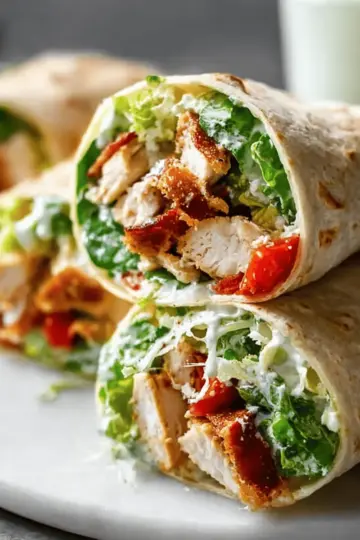 Chicken Caesar Wraps