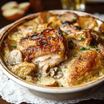 French Chicken Casserole a la Normande (VIDEO)