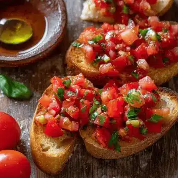 Easy Italian Tomato Bruschetta