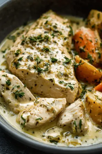 Slow Cooker Creamy Ranch Chicken