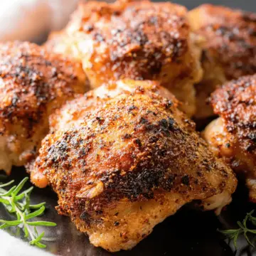 Crispy Baked Chicken Thighs