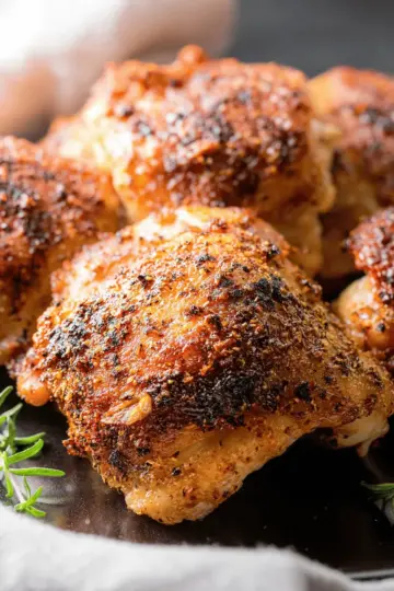 Crispy Baked Chicken Thighs