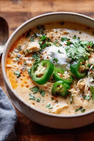 Creamy White Chicken Chili.