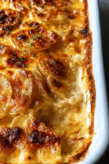 Dad’s Creamy & Cheesy Au Gratin Potatoes