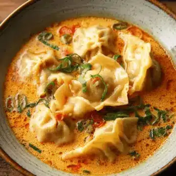 Thai Coconut Curry Dumpling Soup
