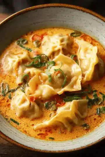 Thai Coconut Curry Dumpling Soup