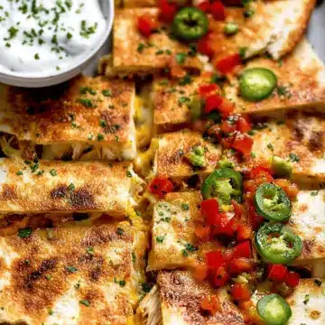 Chicken Sheet Pan Quesadilla