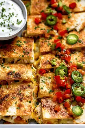 Chicken Sheet Pan Quesadilla