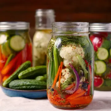 Easy Refrigerator Pickled Vegetables