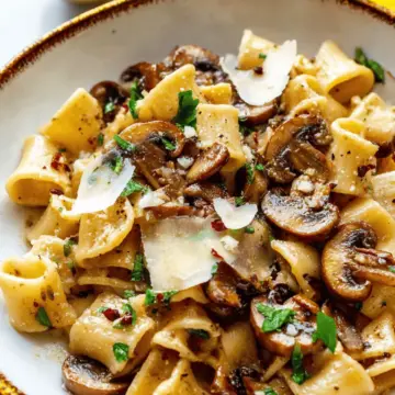 Brown Butter Mushroom Pasta