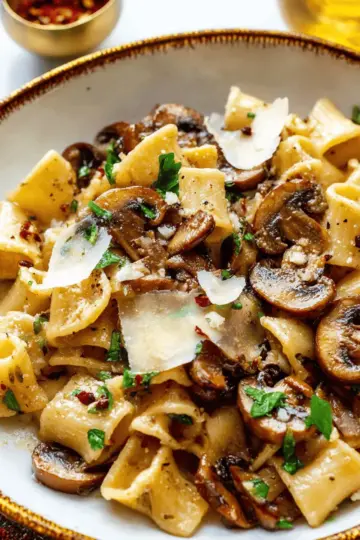 Brown Butter Mushroom Pasta
