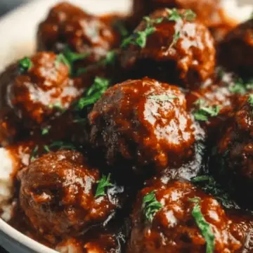 Crockpot Salisbury Steak Meatballs