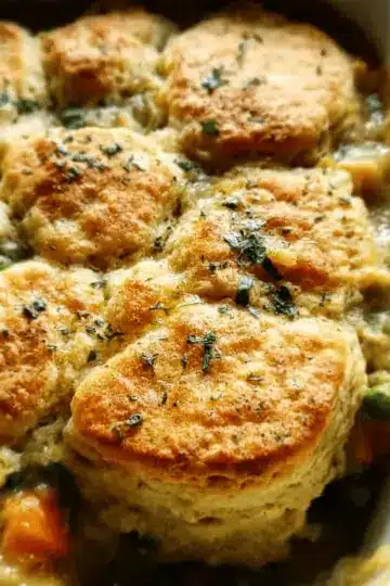 Biscuit & Vegetable Pot Pie (Casserole)