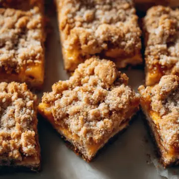 Peach Crumble Bars