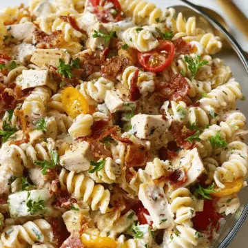 Chicken Bacon Ranch Pasta Salad