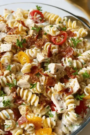 Chicken Bacon Ranch Pasta Salad