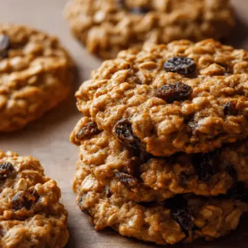 Soft & Chewy Oatmeal Raisin Cookies