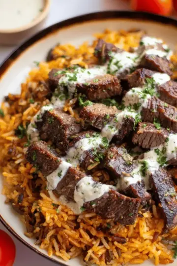 Steak & Queso Rice