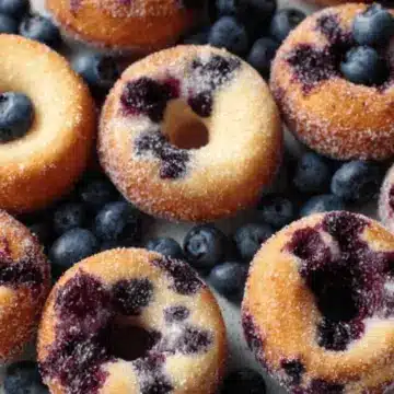 Baked Blueberry Doughnuts
