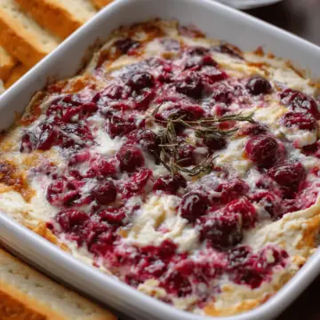 Baked Cranberry Cream Cheese Dip