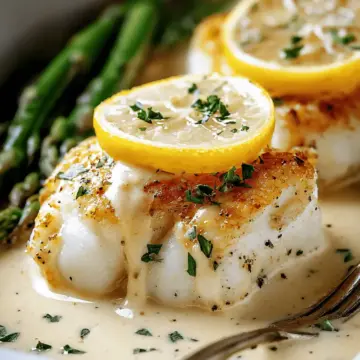 Tasty Baked Cod In Coconut Lemon Cream Sauce Recipe