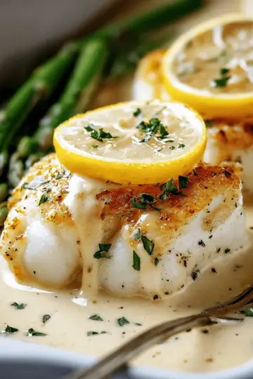 Tasty Baked Cod In Coconut Lemon Cream Sauce Recipe