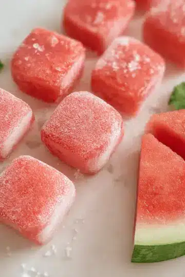 Watermelon Mochi