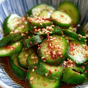 Simple Korean Cucumber Salad (Oi Muchim 오이무침)