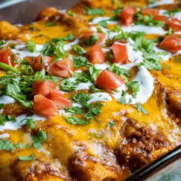 Easy Cheesy Ground Beef Enchiladas