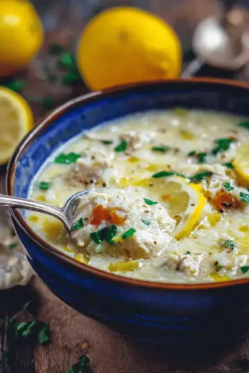 Avgolemono Soup Recipe (Greek Lemon Chicken Soup)
