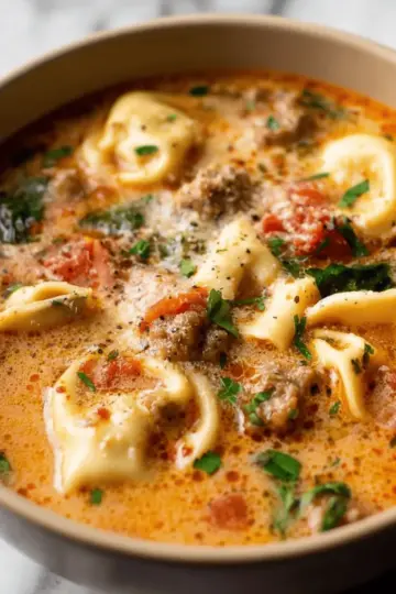 Italian Sausage Tortellini Soup