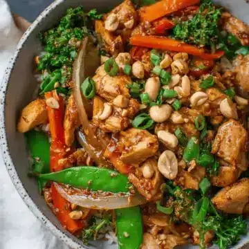 Thai Peanut Chicken Stir Fry