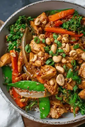 Thai Peanut Chicken Stir Fry