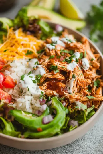 Slow Cooker Chicken Burrito Bowl Recipe