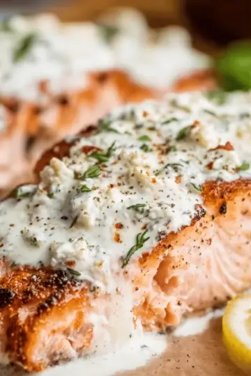 Baked Boursin Salmon