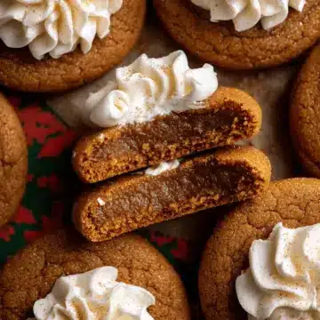 Gingerbread Cheesecake Cookies