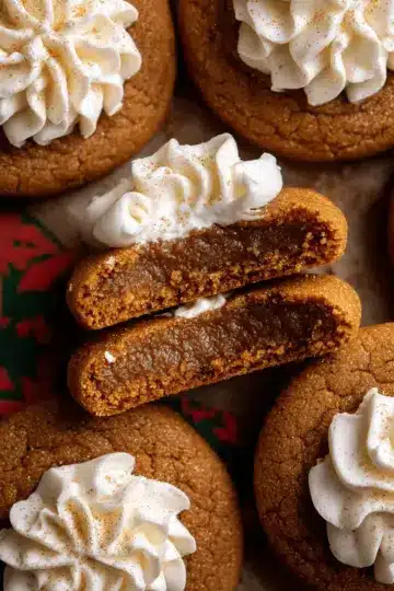 Gingerbread Cheesecake Cookies