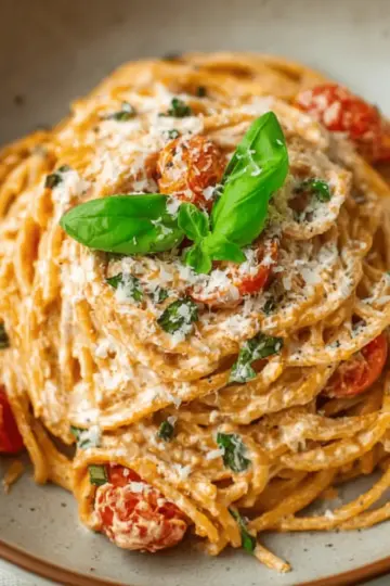 Roasted Tomato and Garlic Ricotta Pasta