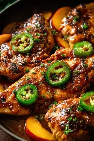 Jalapeno Peach Chicken