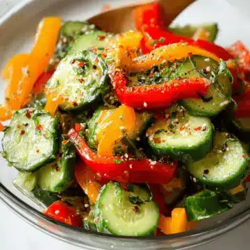 Cucumber and Bell Pepper Salad