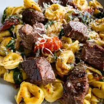 Garlic Parmesan Steak Tortellini