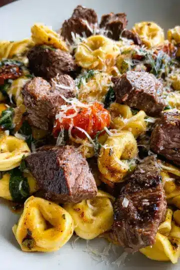 Garlic Parmesan Steak Tortellini
