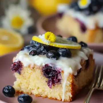 Lemon Blueberry Sheet Cake