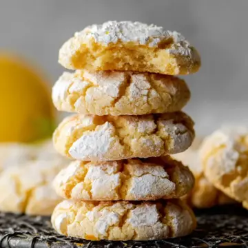 Very Lemon Crinkle Cookies