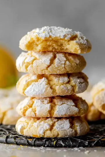 Very Lemon Crinkle Cookies