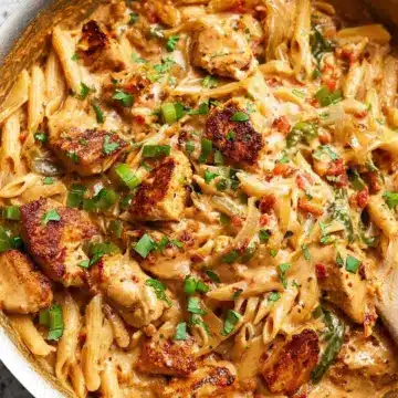 One Pot Creamy Cajun Chicken Pasta