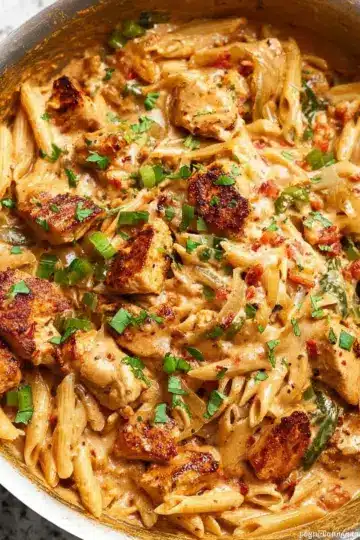 One Pot Creamy Cajun Chicken Pasta