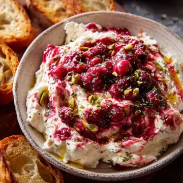 Cranberry Whipped Feta Dip
