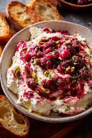 Cranberry Whipped Feta Dip